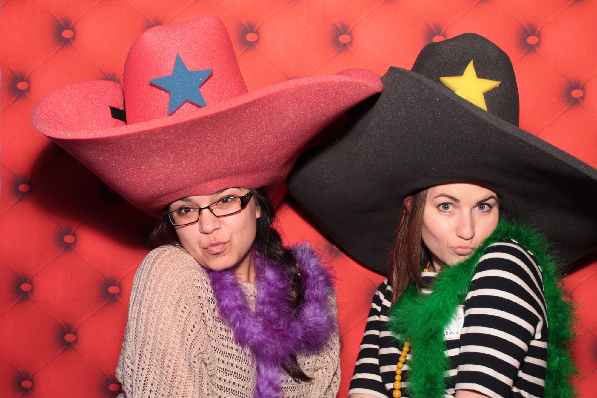 Cowboy Hats-Photo Booth Rental-Affordable-Spicewood-Austin-Background-Red-