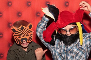 Children-Masks-Beard-Red-Photo Booth