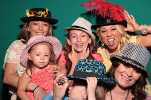 Austin-Photo Booth Rental-Weddings-Props-Fun-No. 1-Photography-Colorful-Memories-Backdrop-Teal-Hats