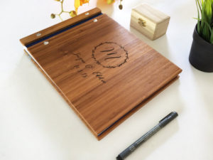 Scrapbook - Custom Engraved Wooden